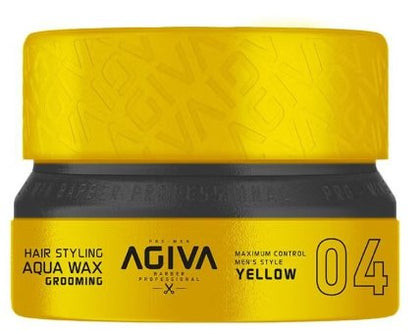 Agiva Hair Styling Aqua Wax Grooming Maximum Control Men’s Style Yellow 04